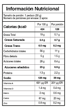 Alfajor de harina integral con arequipe caja x 12 unidades