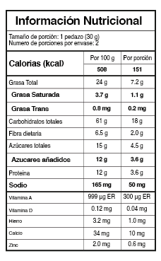 Galletas de arroz y quinoa con chocolate caja x 4 bolsas