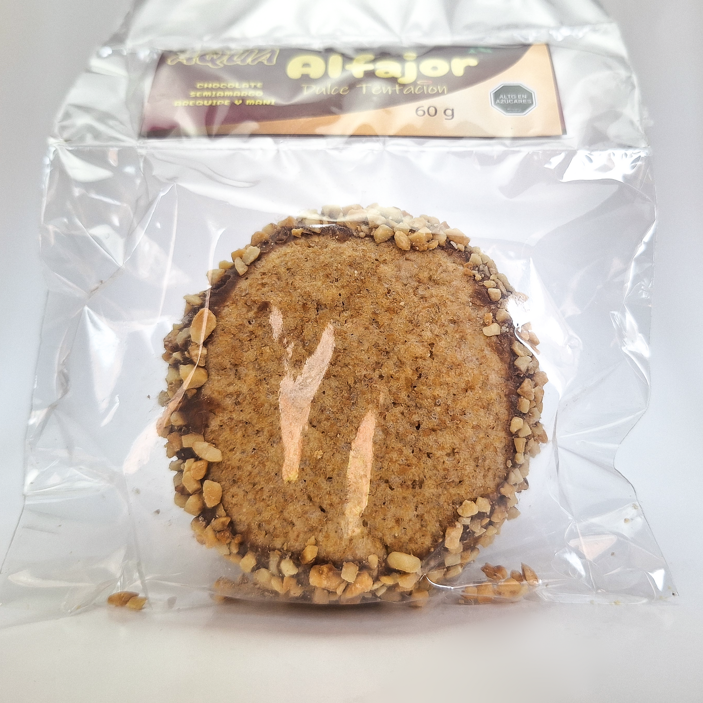 Alfajor de harina integral con arequipe caja x 12 unidades